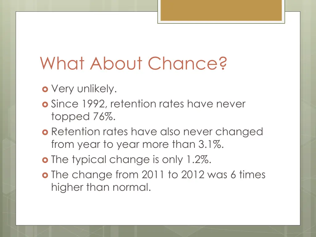 what about chance