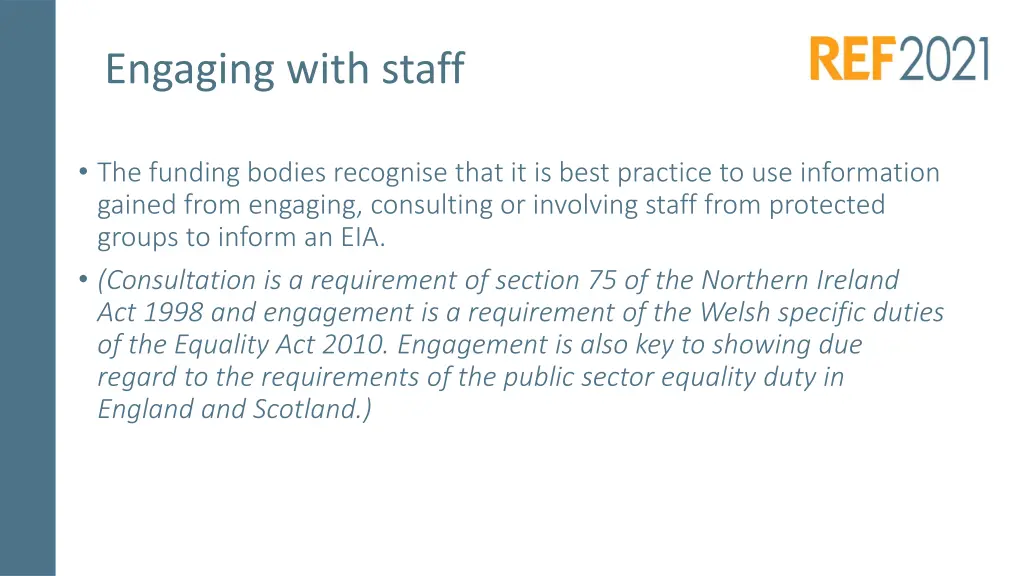 engaging with staff