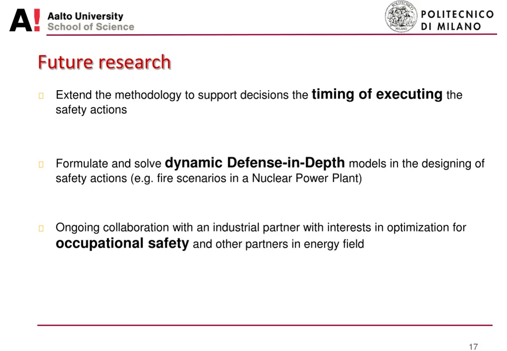 future research