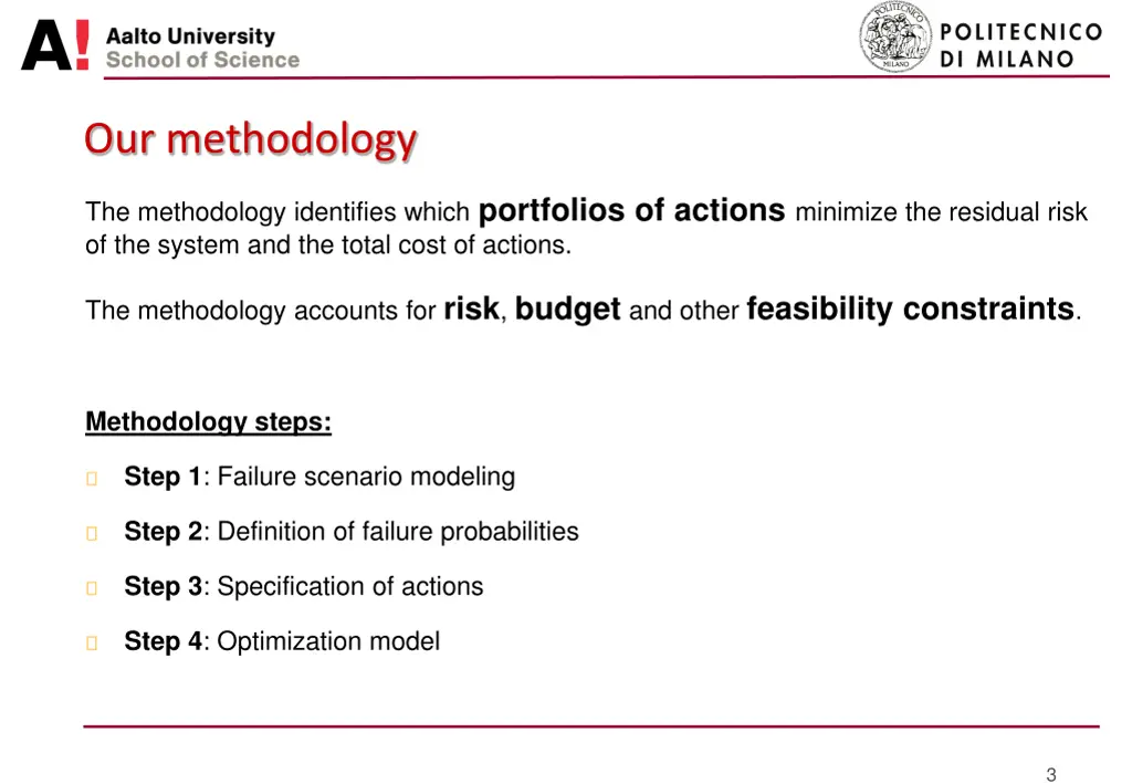 our methodology