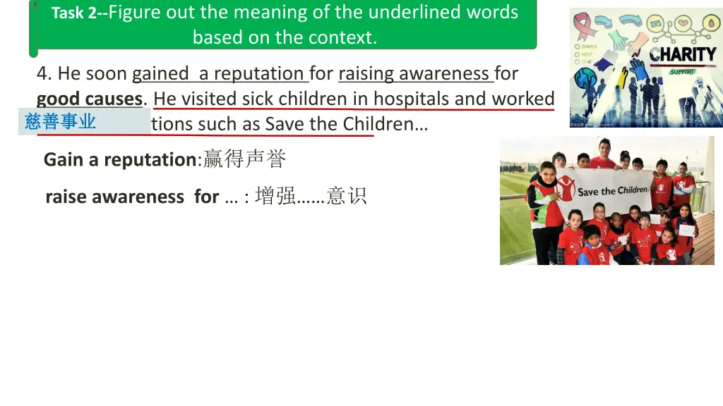 task 2 figure out the meaning of the underlined 4