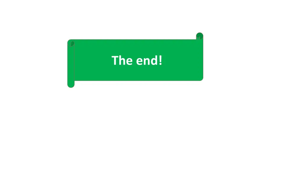 the end