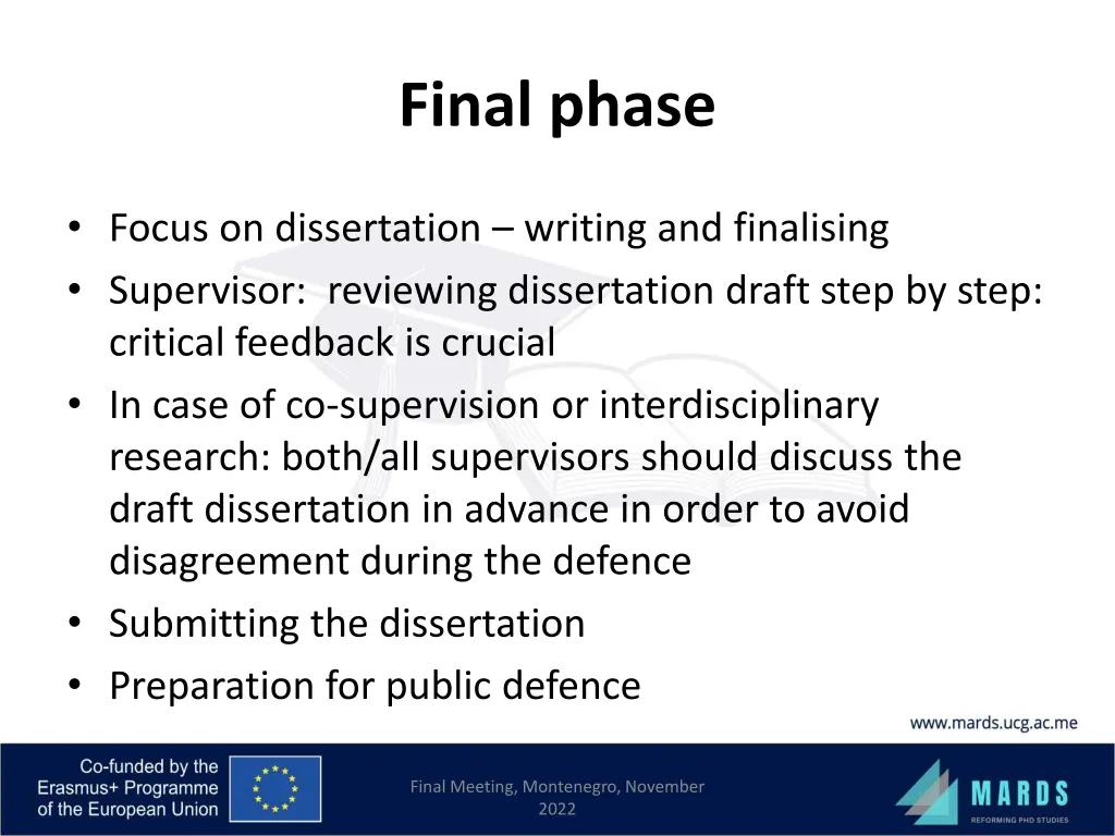 final phase
