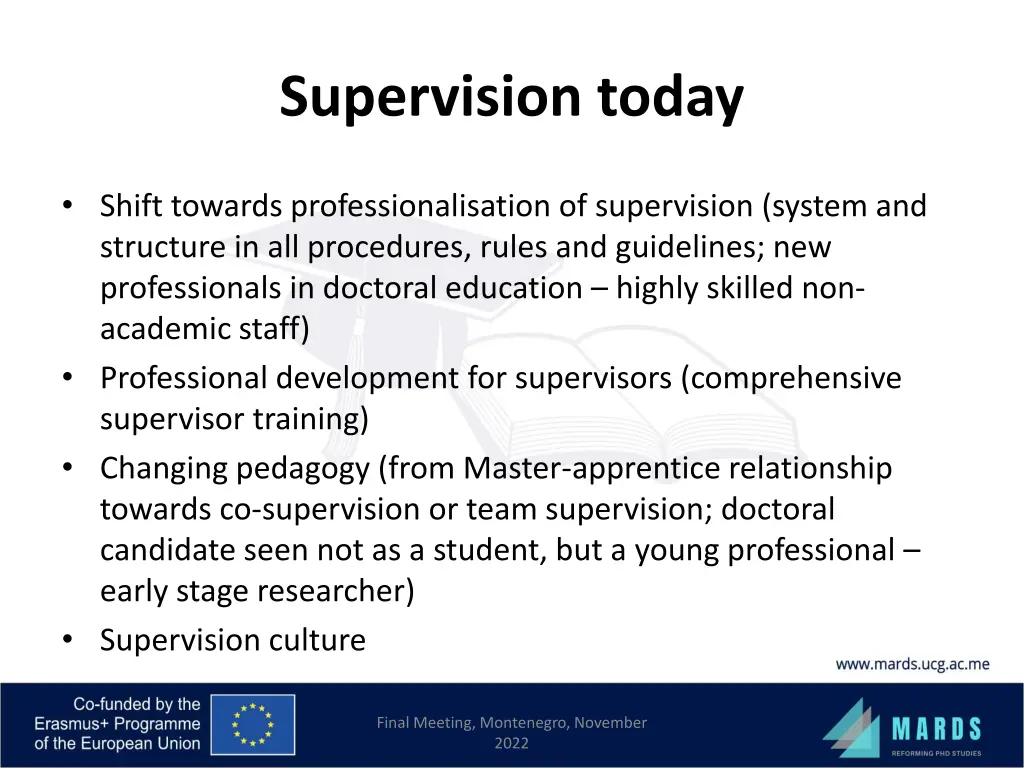 supervision today