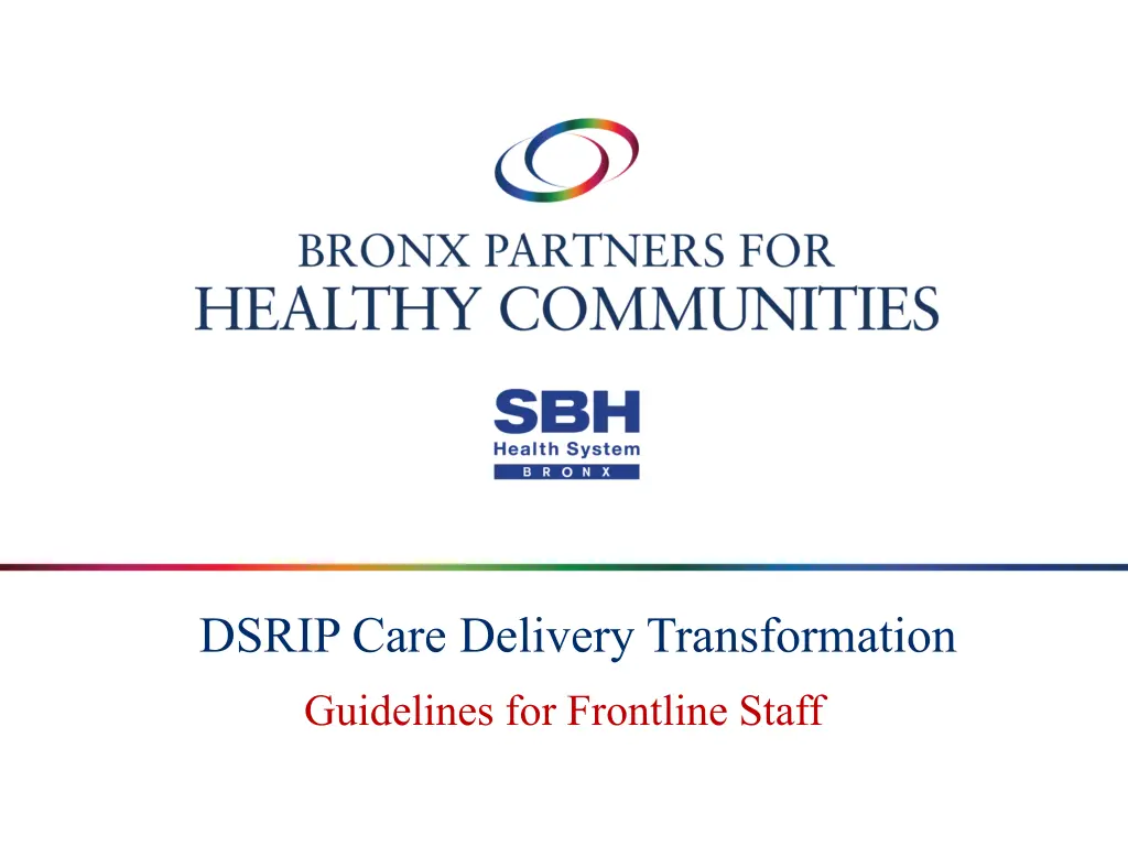 dsrip care delivery transformation