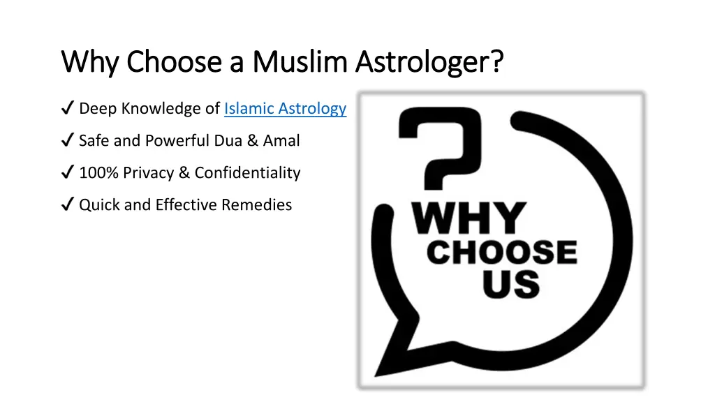 why choose a muslim astrologer why choose