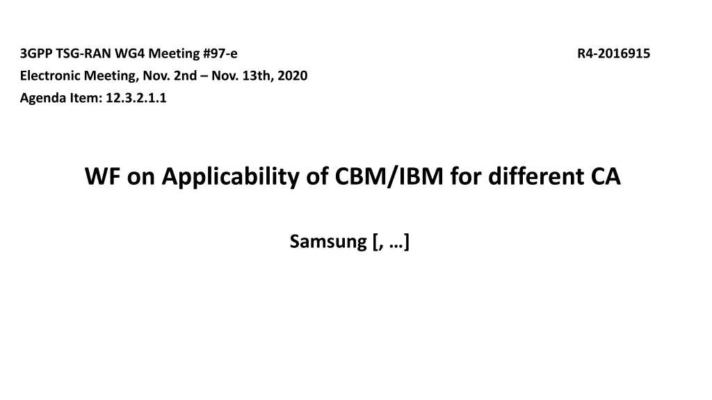 3gpp tsg ran wg4 meeting 97 e electronic meeting