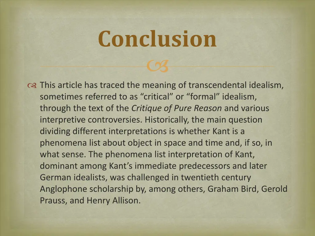 conclusion