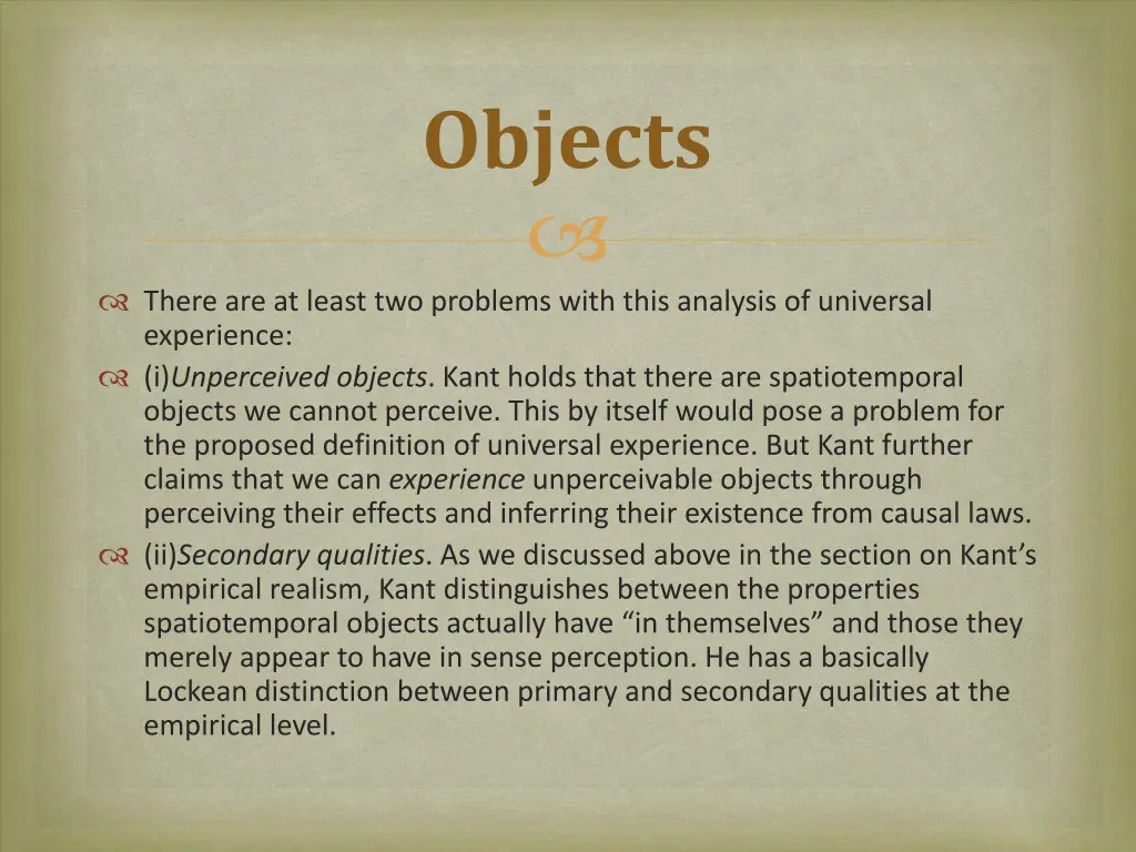 objects