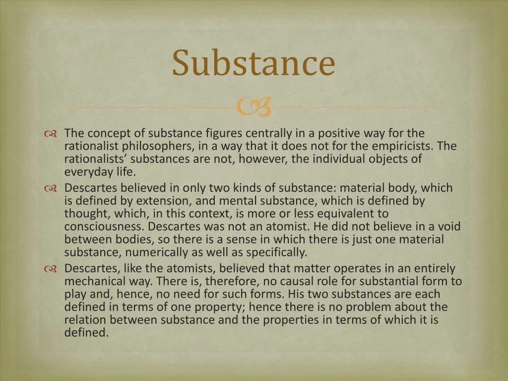 substance