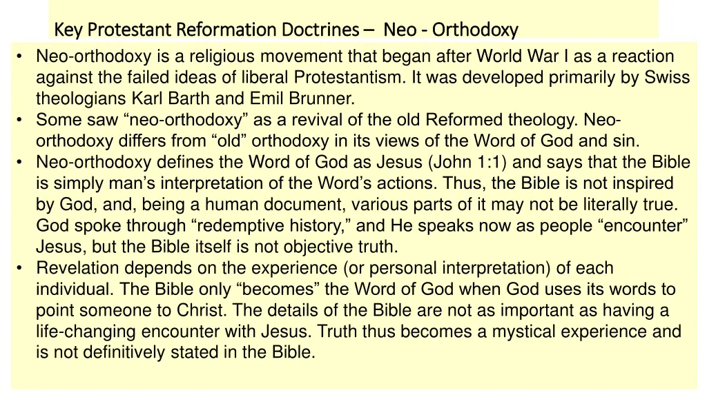 key protestant reformation doctrines