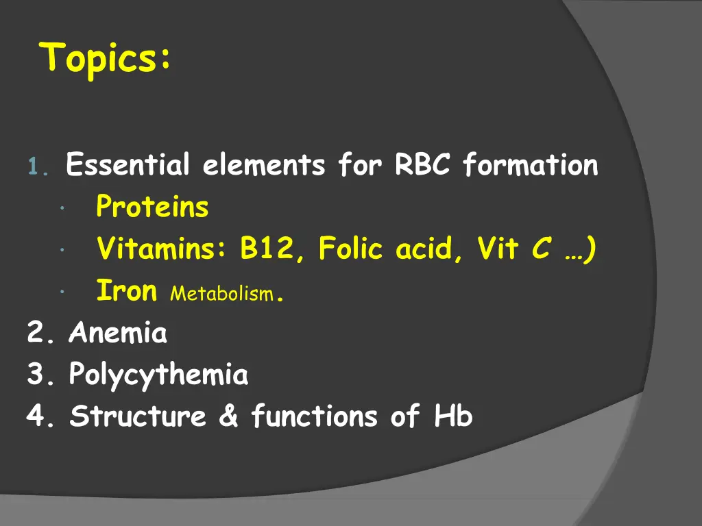 topics