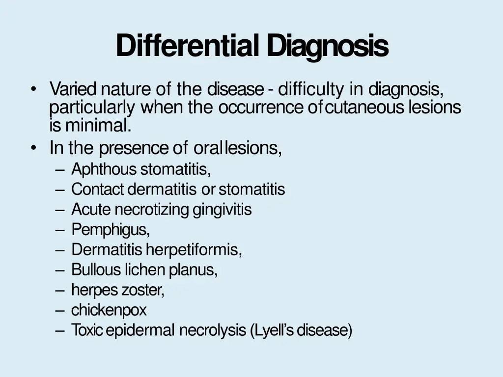 differentialdiagnosis
