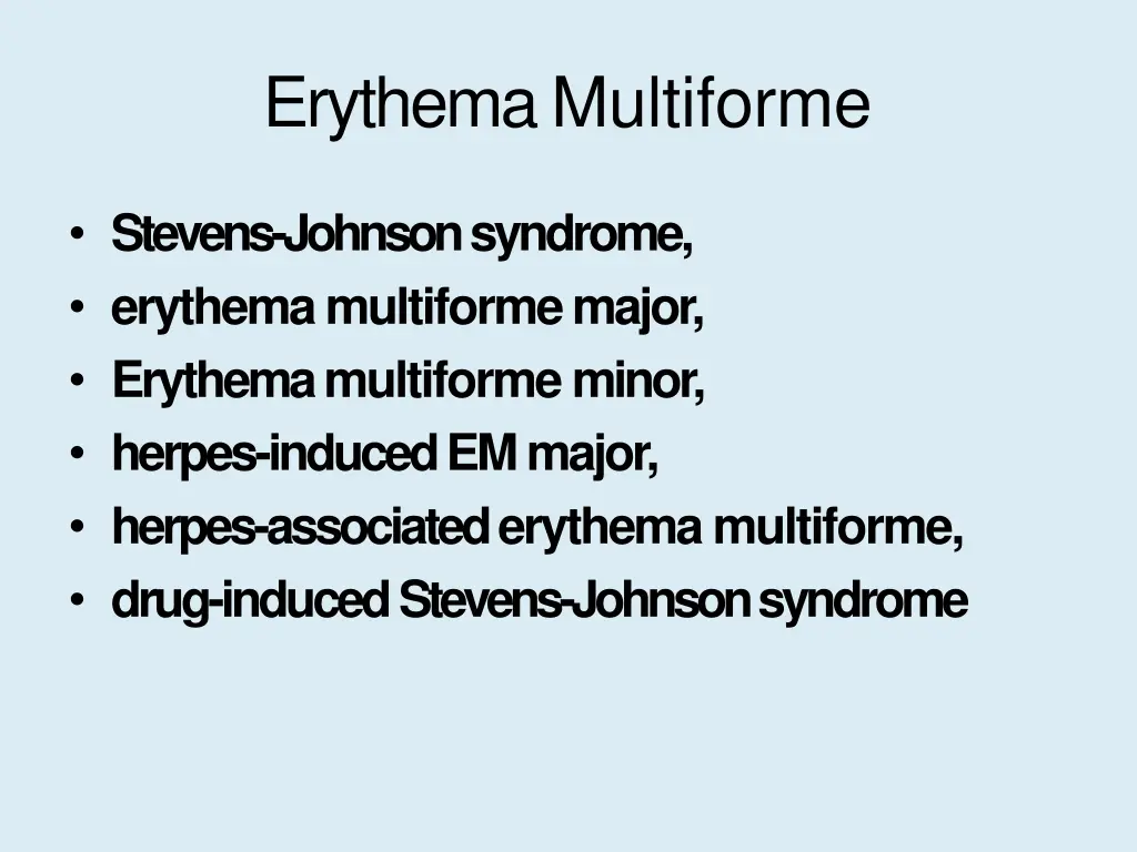 erythema multiforme 1