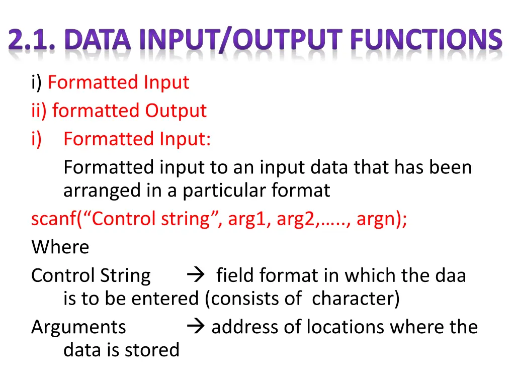 2 1 data input output functions