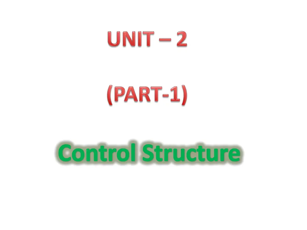 control structure