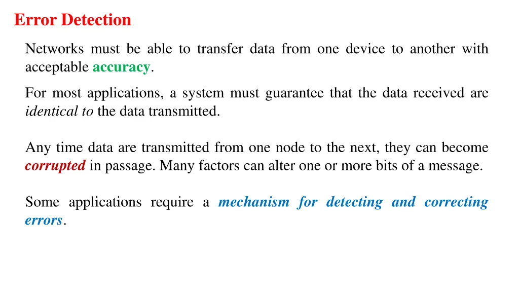 error detection 1