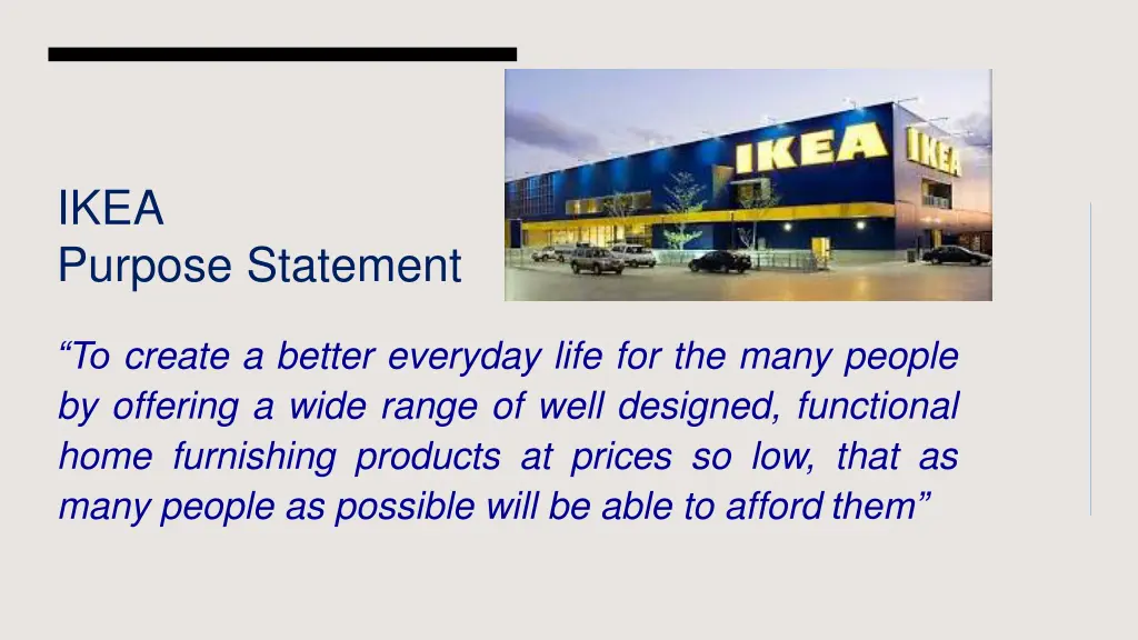 ikea purpose statement