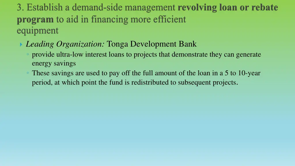 leading organization tonga development bank