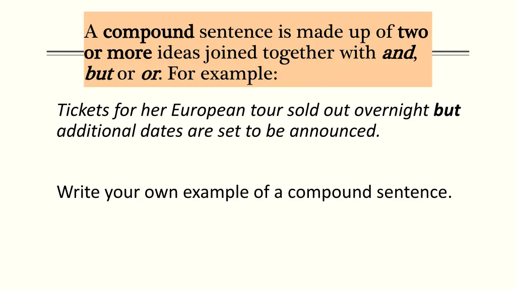 a compound compound sentence is made 1