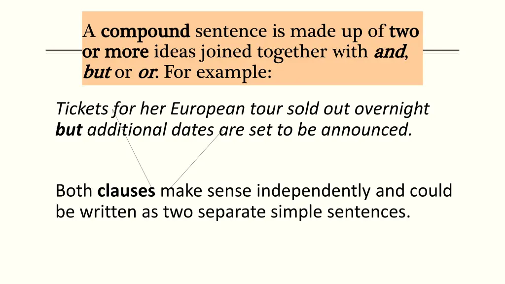 a compound compound sentence is made