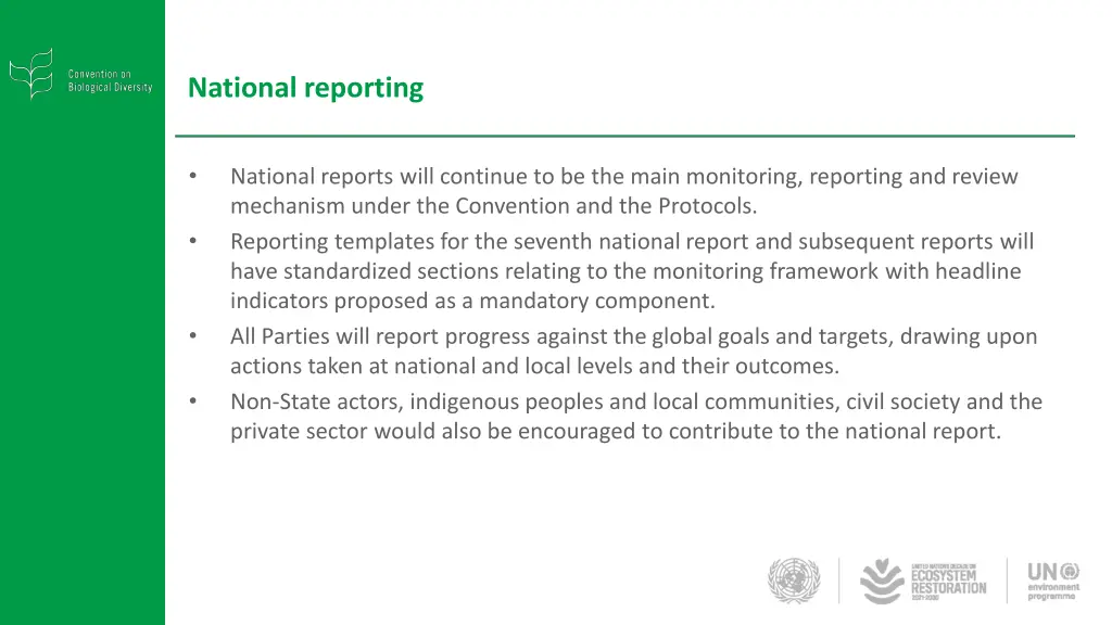 national reporting