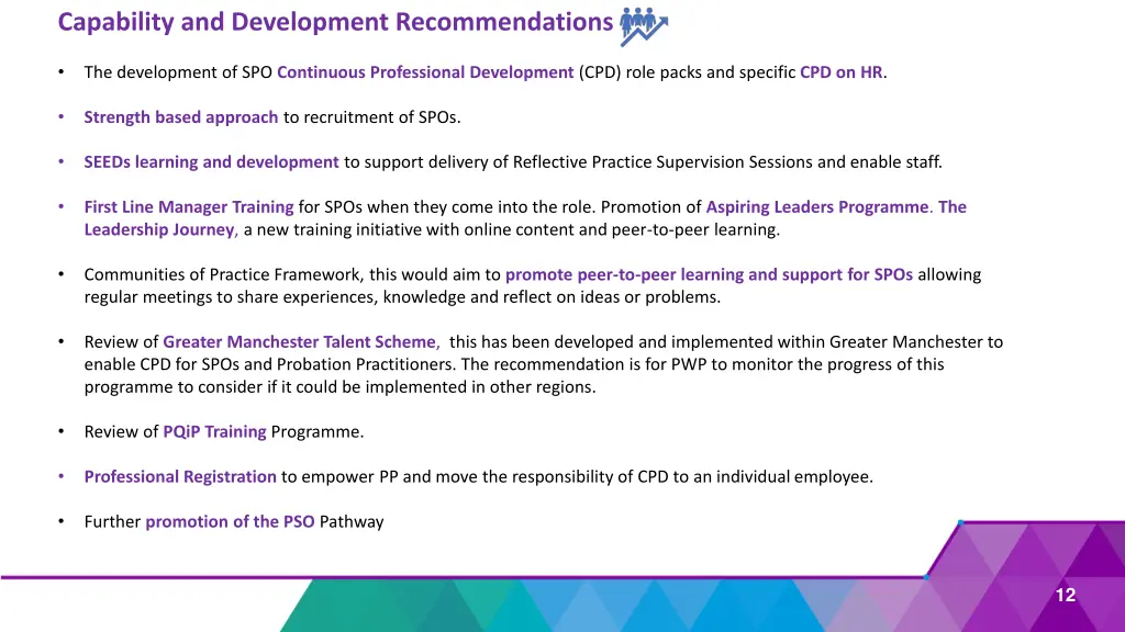 capability and development recommendations