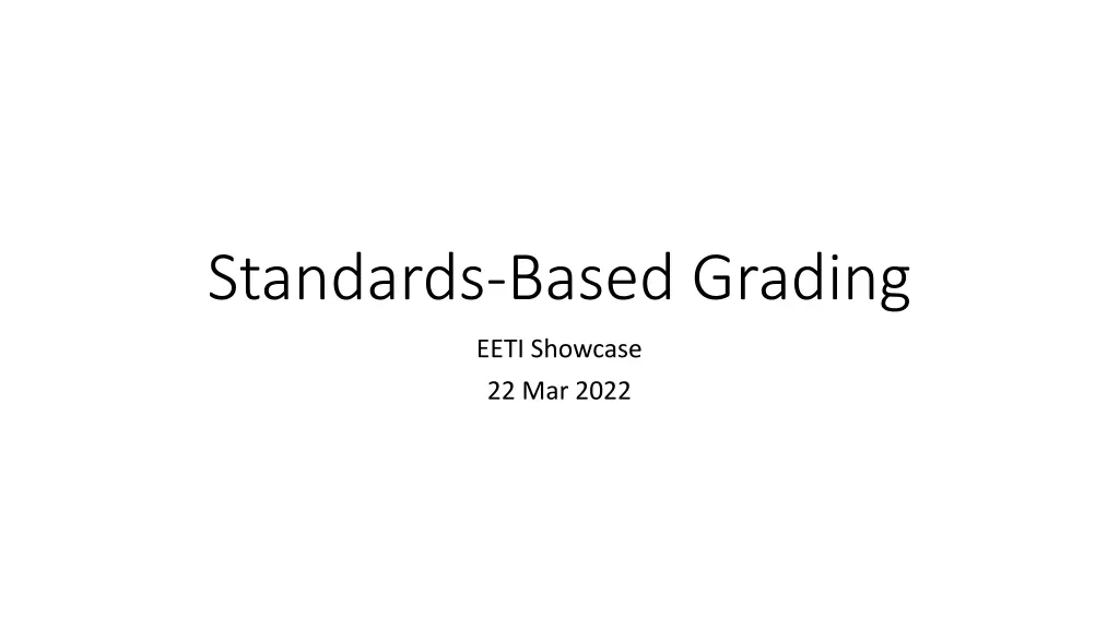standards based grading