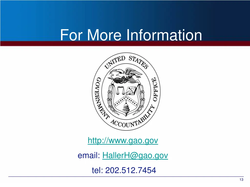 for more information