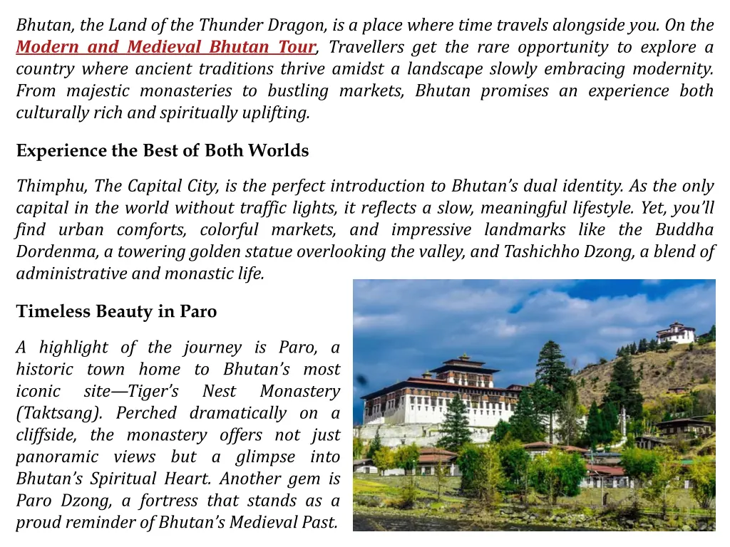 bhutan the land of the thunder dragon is a place