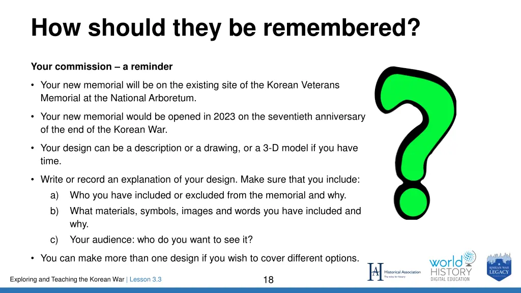 how should they be remembered