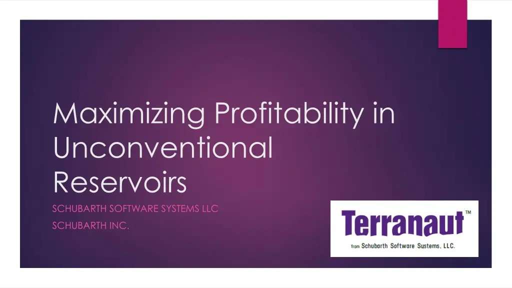 maximizing profitability in unconventional