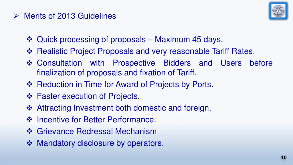 merits of 2013 guidelines