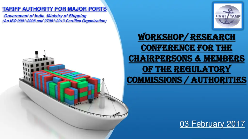 tariff authority for major ports government