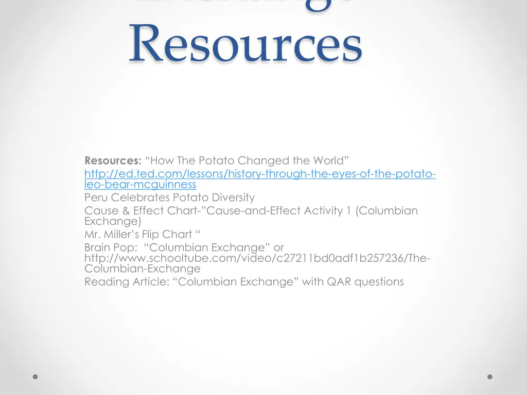 exchange resources