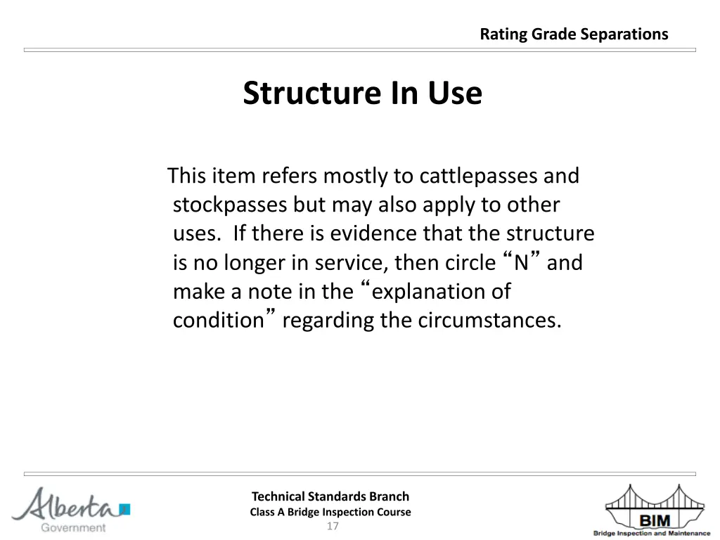 rating grade separations 16
