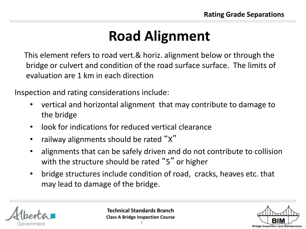 rating grade separations 6