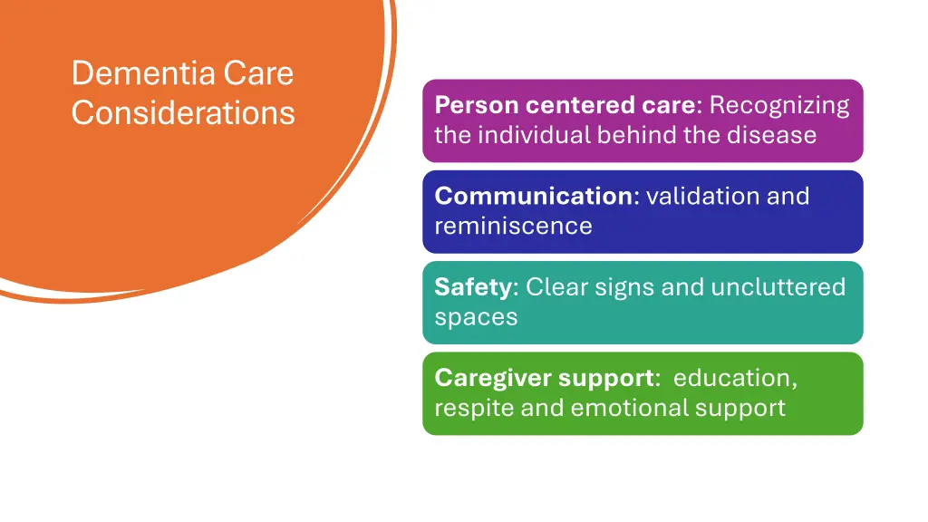 dementia care considerations