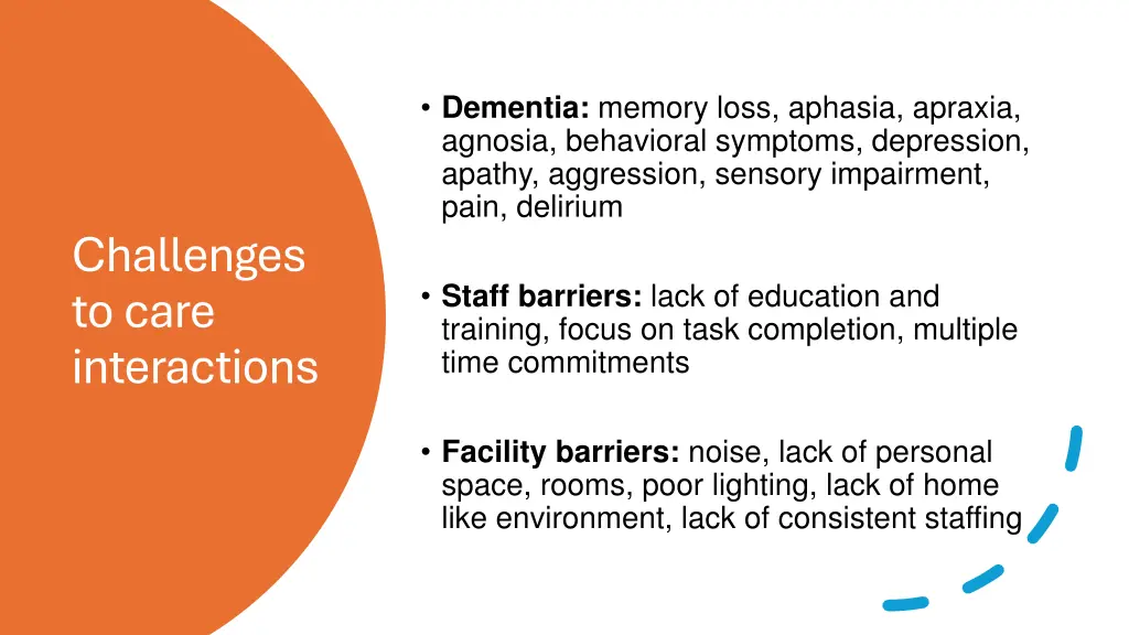 dementia memory loss aphasia apraxia agnosia