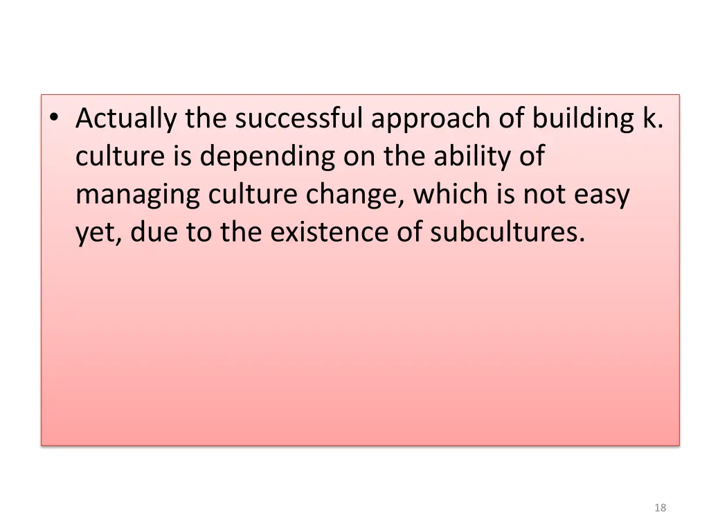 actually the successful approach of building