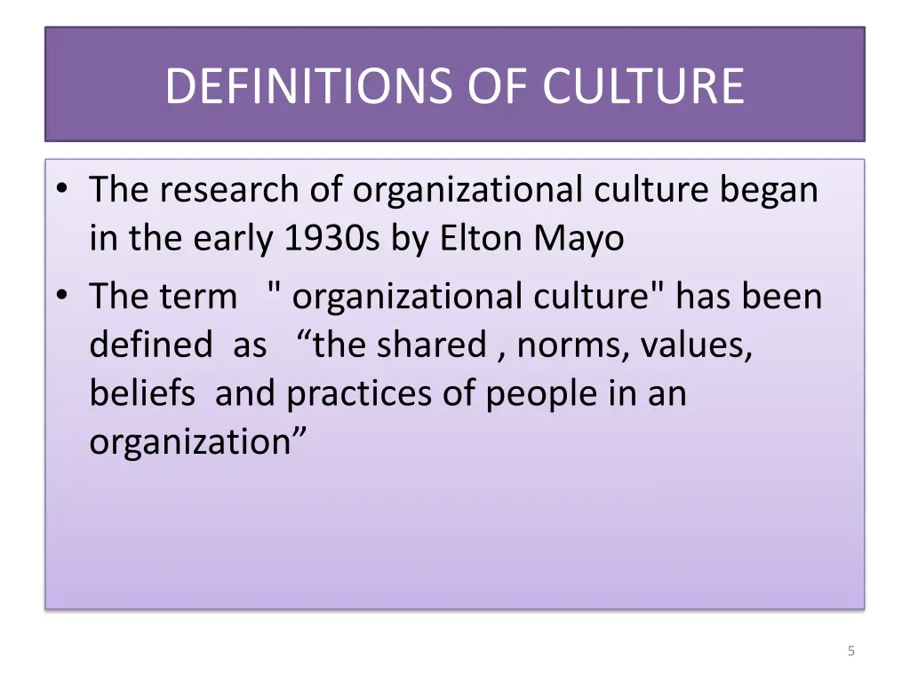 definitions of culture