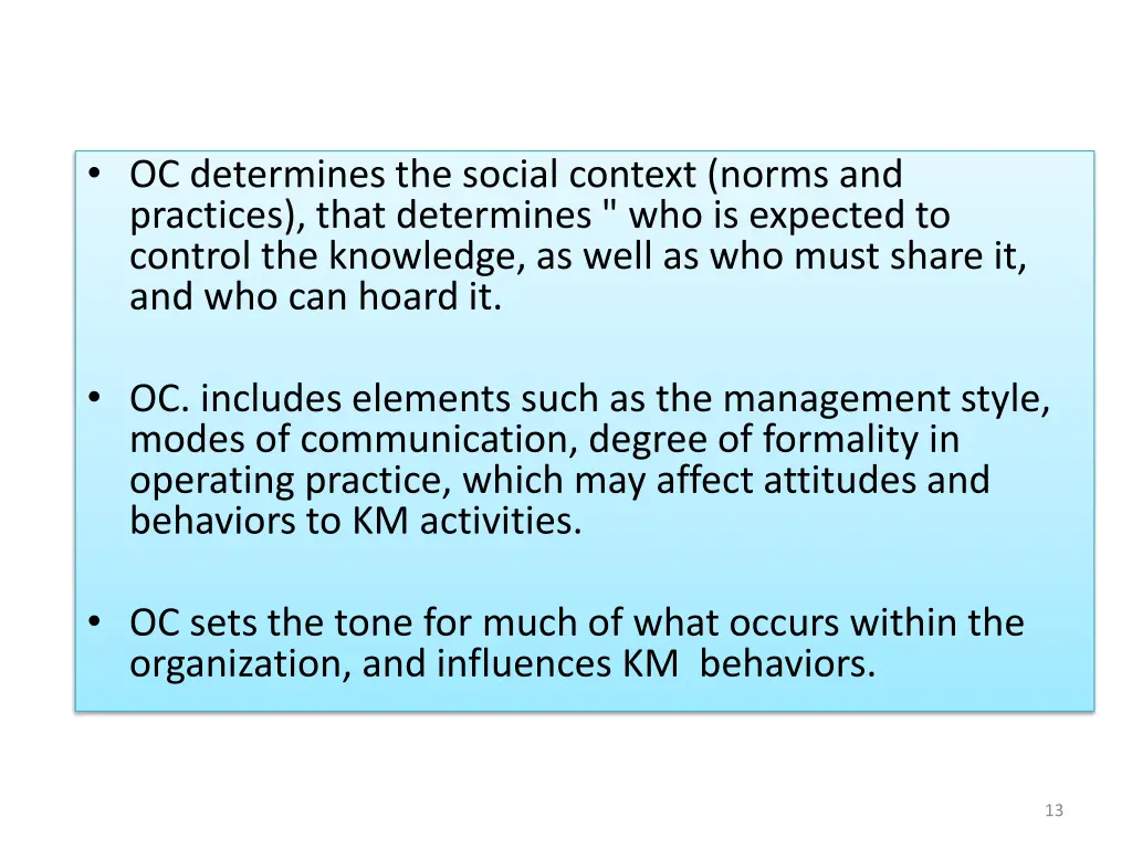 oc determines the social context norms