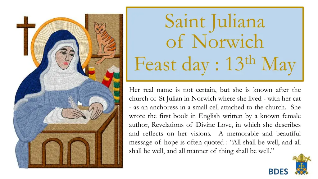 saint juliana of norwich feast day 13 th may