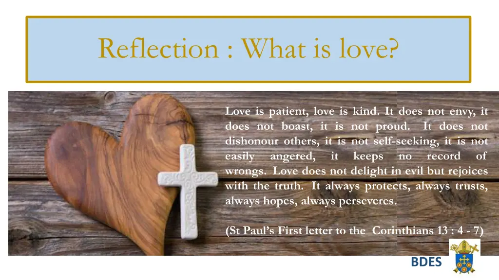 the synoptic problem reflection what is love