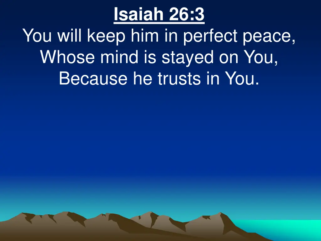 isaiah 26 3