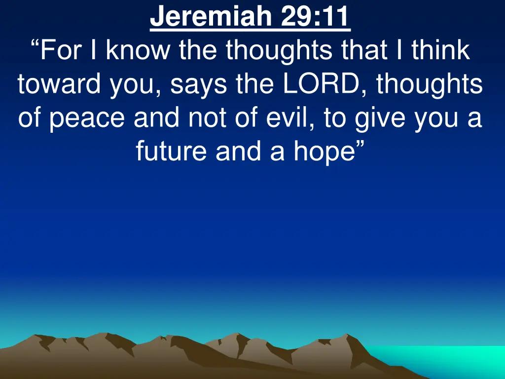 jeremiah 29 11