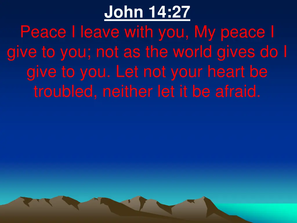 john 14 27