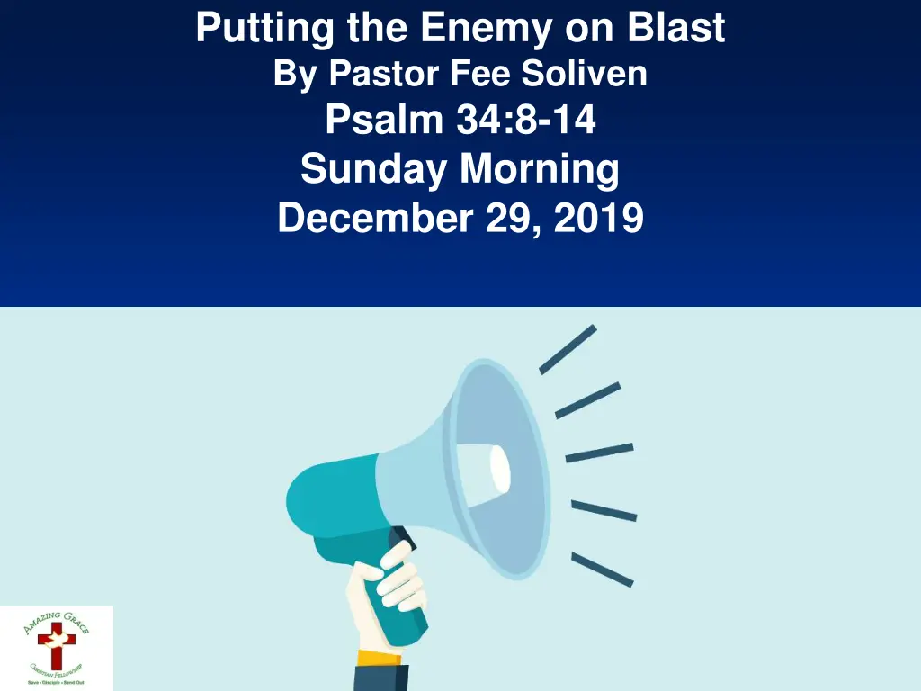 putting the enemy on blast by pastor fee soliven