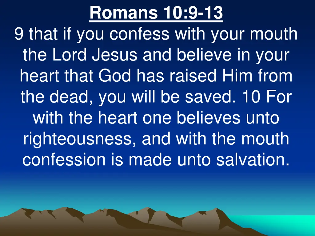 romans 10 9 13