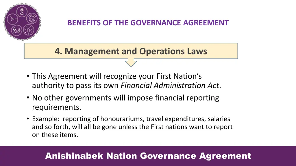 benefits of the governance agreement 3